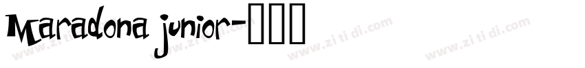 Maradona junior字体转换